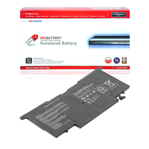 DR. BATTERY - Replacement for Asus ZenBook U31A-R4002P / U31A-R4003H / U31A-R4003P / 21-UX31 / C22-UX31 / C23-UX31 [7.4V / 6840mAh / 50Wh] ***Free