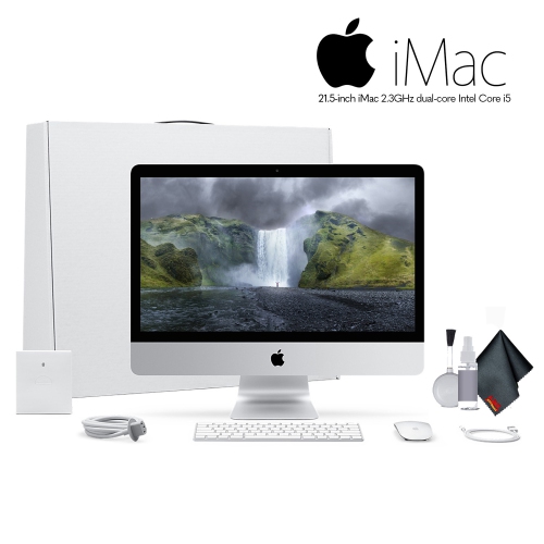Apple iMac MMQA2LL/A 21.5 Inch Desktop Computer,2.3GHz Core i5, 8GB RAM, 1TB HD. Starter Bundle