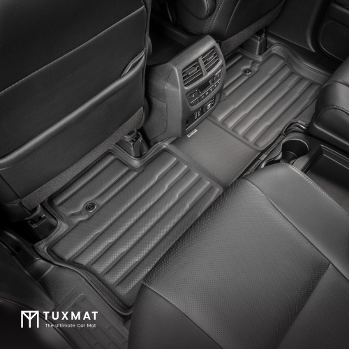 TuxMat - For Honda Pilot 7-Seater 2016-2022 Models - Custom Car Mats - Maximum Coverage, All Weather, Laser Measured - This Full Set Includes 1st,