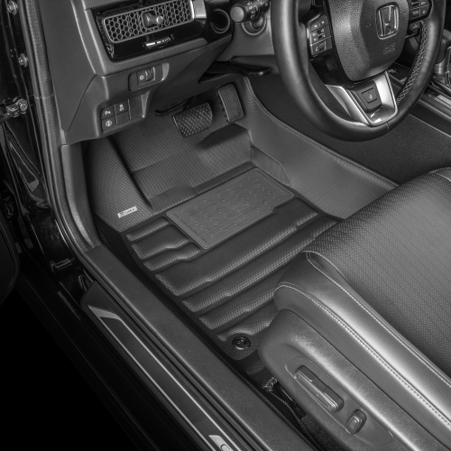 TuxMat - Pour les modèles de berline Honda Civic 2022-2026 - Tapis d'auto personnalisés - Couverture maximale, toutes saisons, mesurée au laser - Cet