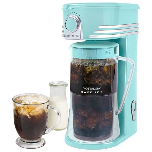 Nostalgia Café Iced Coffee & Tea Maker - 2.8L - Aqua