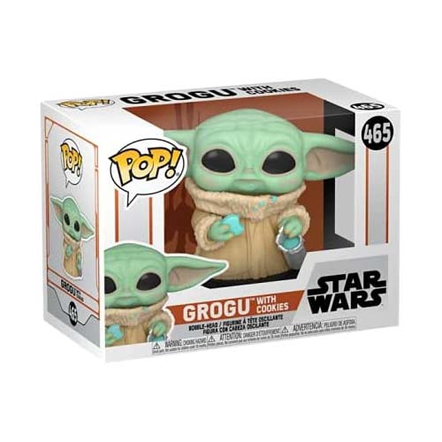 Pop Star Wars The Mandalorian - figurine d’action de 3.75 po - Grogu avec biscuits no 465