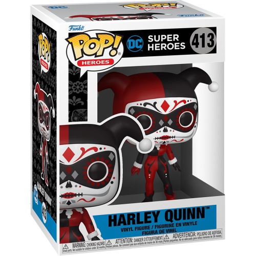 Pop DC Heroes Batman 3.75 Inch Action Figure - Dia De Los Harley Quinn #413