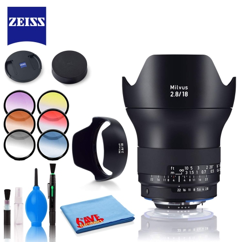 Zeiss Milvus 18mm f/2.8 ZF.2 Lens for Nikon F with Cleaning Kit