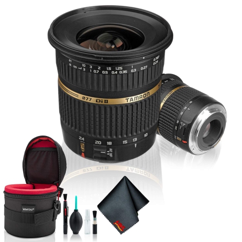 Tamron SP AF 10-24mm f / 3.5-4.5 DI II Zoom Lens for Canon DSLR Cameras -  Deluxe Bundle