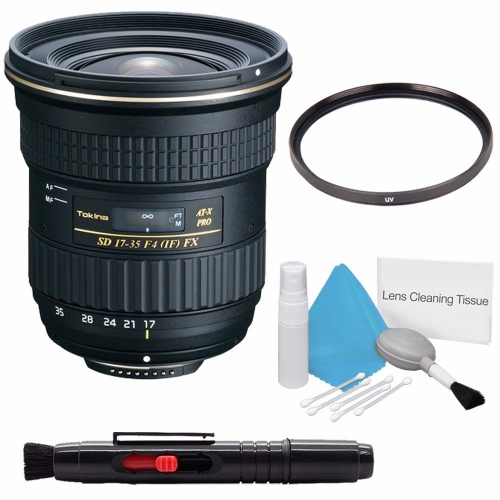 Tokina 17-35mm f/4 Pro FX Lens for Canon Cameras +Deluxe Cleaning Kit + Lens Cleaning Pen + 82mm 3