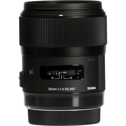 Sigma 35mm F/1.4 HSM DG Lens For Nikon + UV Kit & Cleaning Kit Bundle