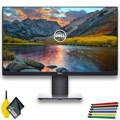 Dell P2419H 23.8" 16:9 Ultrathin Bezel IPS Monitor P2419H with Wire Straps, Dust Blower, and Microfiber Cloth (2 - Pack