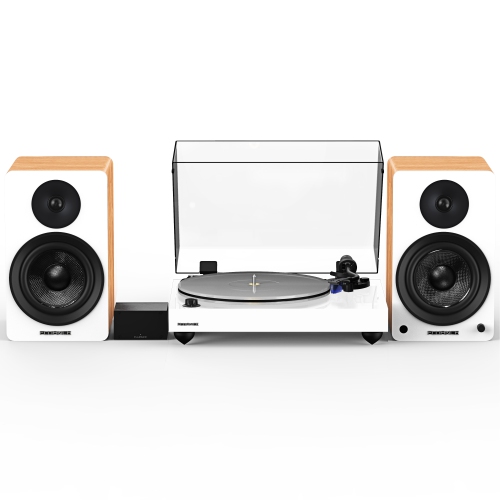 FLUANCE  Rt85 Reference High Fidelity Vinyl Turntable, Pa10 Phono Preamp And Ai61 Powered 6.5" Stereo Bookshelf Speakers