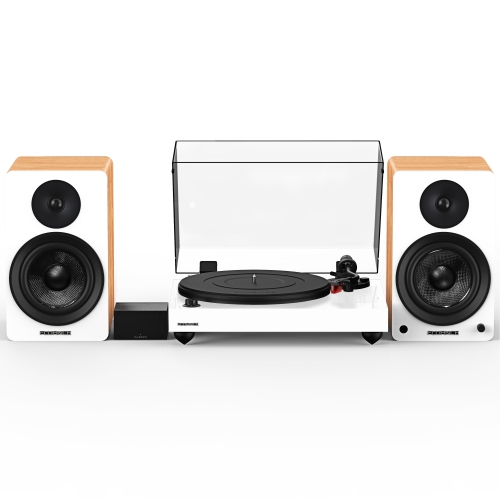 Fluance RT83 Reference High Fidelity Vinyl Turntable, PA10 Phono Preamp and Ai61 Powered 6.5" Stereo Bookshelf Speakers