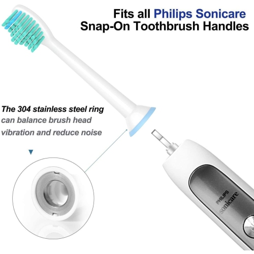 4 Pack Replacement Toothbrush Heads Compatible Philips Philips Sonicare Sensitive Replacement Toothbrush Heads For Sensitive Teeth