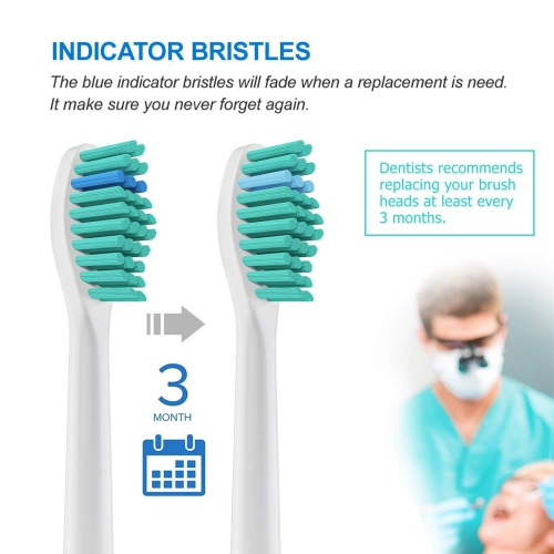 4 Pack Replacement Toothbrush Heads Compatible Philips Philips Sonicare Sensitive Replacement Toothbrush Heads For Sensitive Teeth