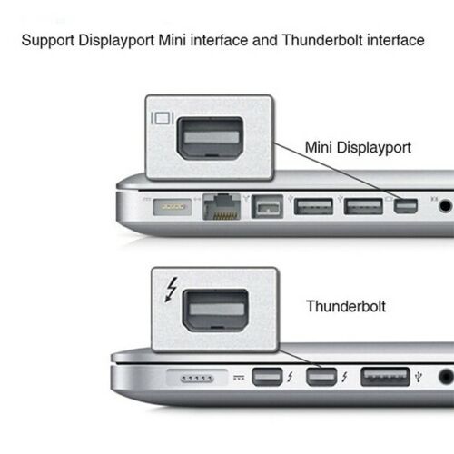 Mini DisplayPort to VGA, 1080P Mini DP Display Port to VGA Male to Female Adapter Compatible for ThinkPad SurfacePro Macbook PC