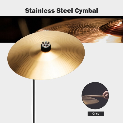 Gymax 13 Inch 3-Piece Kids Junior Beginner Drum Set w/Tom Snare Bass Drum