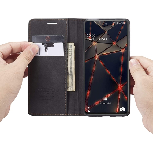 CaseMe Magnetic Stand Flip Protective Cover Leather Flip Cover Purse Style with ID & Credit Card Slots Holder for iPhone 13 -Black