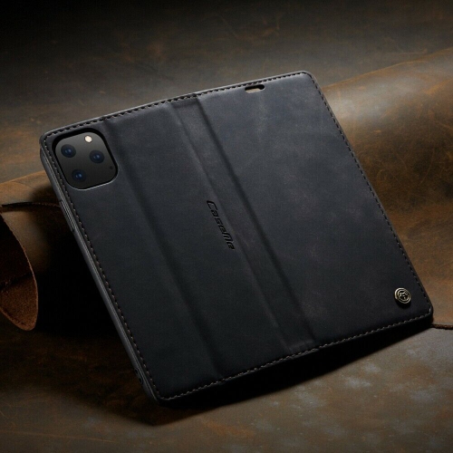 CaseMe Magnetic Stand Flip Protective Cover Leather Flip Cover Purse Style with ID & Credit Card Slots Holder for iPhone 13 -Black