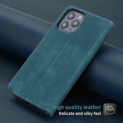 POLA Wallet Case Premium PU Flip Leather Kickstand with Card Holder Strong Magnetic Case Drop Protection Shockproof Cover Suitable for iPhone 13 -Blue