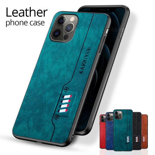 Tedlin leather texture slim Soft Silicone Shockproof Case Anti-Scratch Protective Cover for iPhone 13 -Blue