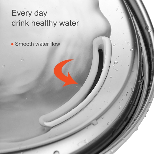 67oz/2L Stainless Steel Cat Water Fountain Adjustable Water Flow, Pet Super Quiet Automatic Pet Water Drinking Fountain