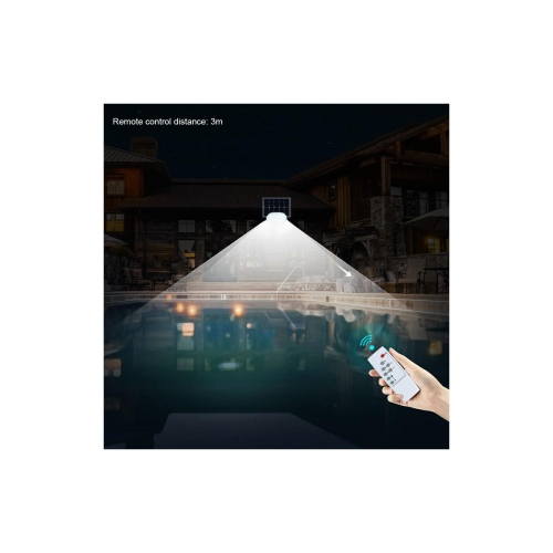 Remote Control Outdoor Security Solar Flood Light with 60 LEDs High Output - LIVINGbasics