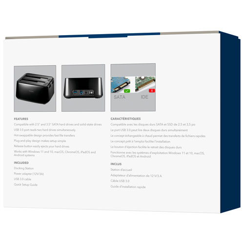 Insignia USB 3.0 Dual Hard Drive Docking Station - Only at Best Buy