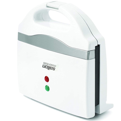 Salton Essentials - Belgian Style 2 Slice Waffle Maker, Nonstick Plates, White