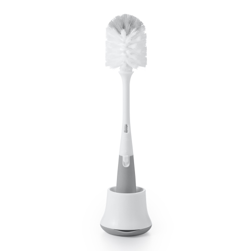 OXO Tot Bottle Brush with Nipple Cleaner and Stand - Grey