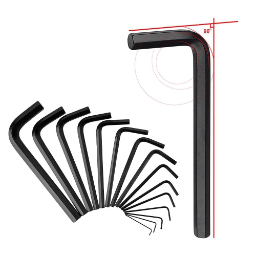 30-Piece L shape Premium Hex Key Allen Wrench Set with Precise and Chamfered Tip - PrimeCables®