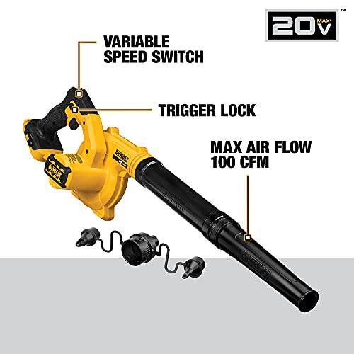 DEWALT 20V MAX* Blower for Jobsite, Compact, Tool Only