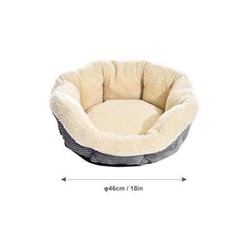 AmazonBasics Round Self Warming Pet Bed For Cat or Dog - 18 x 8 Inches