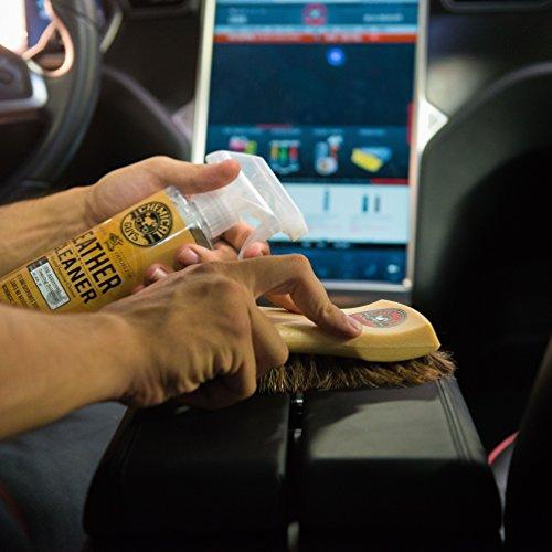 Chemical Guys Acc_S95 Long Bristle Horse Hair Leather Cleaning Brush, , 1 Pack