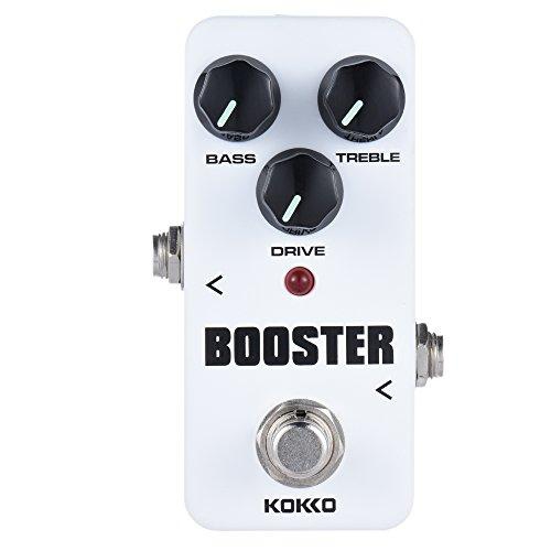 Andoer Booster Pedal, Electric Guitar Pedal Bass Booster Effect Pedal - KOKKO FBS2 Mini Booster Pedal - True Bypass