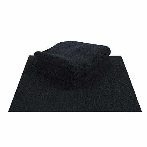 Chemical Guys MIC_805_3 - Monster Edgeless Microfiber Towel, Black 16" x 16"