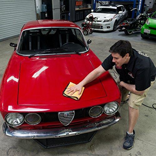 Chemical Guys MIC_805_3 - Monster Edgeless Microfiber Towel, Black 16" x 16"