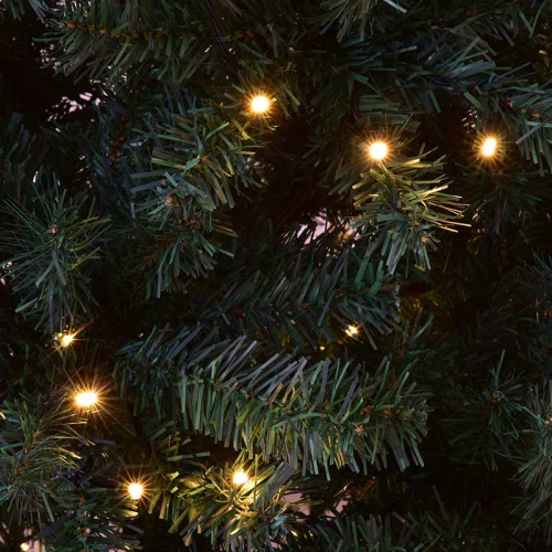 Topbuy 7.5' PVC Artificial Christmas Tree Pre-Lit 400 LED Lights W/ Metal Stand New