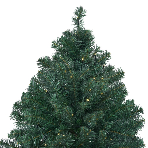 Topbuy 7.5' PVC Artificial Christmas Tree Pre-Lit 400 LED Lights W/ Metal Stand New