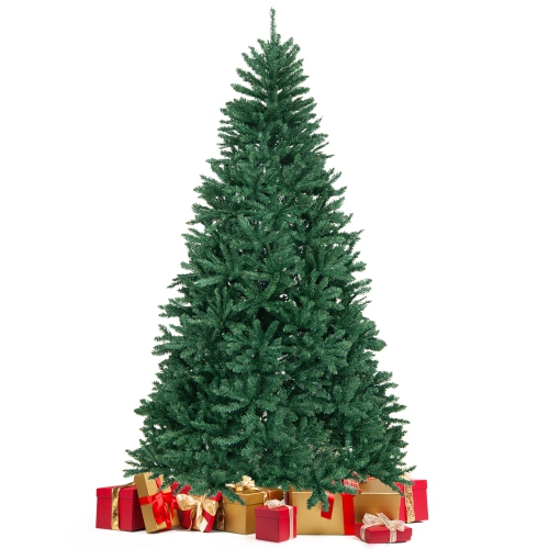Topbuy 7.5FT Artificial Xmas Tree Hinged Fake Xmas Tree with 2254 PVC