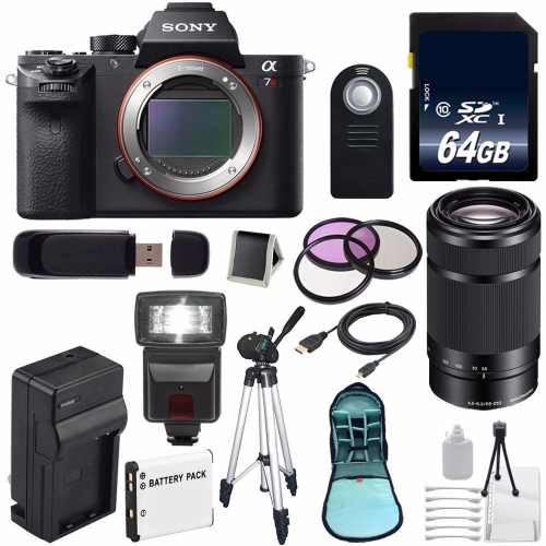 Sony Alpha a7R II Mirrorless Digital Camera (International Model) + Sony E 55-210mm f/4.5-6.3 OSS E-Mount Lens (Black) +