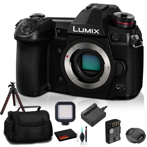 Panasonic Lumix DC-GH5 Mirrorless Digital Camera (Body Only) (DC-GH5KBODY) Base Bundle
