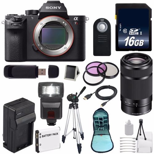 Sony Alpha a7R II Mirrorless Digital Camera (International Model) + Sony E 55-210mm f/4.5-6.3 OSS E-Mount Lens (Black) +