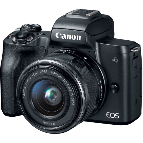 Canon EOS M50 Mirrorless Digital Camera with 15-45mm Lens (2680C011) - Starter Bundle
