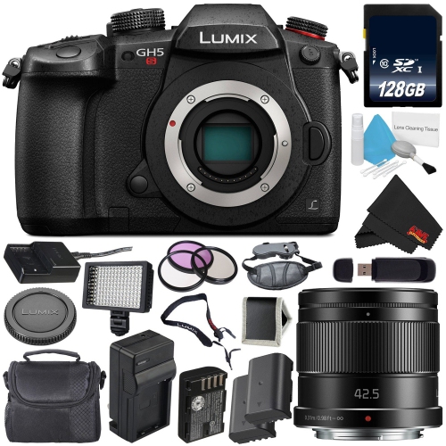 Panasonic Lumix DC-GH5S Mirrorless Micro Four Thirds Digital Camera  International Version + Panasonic Lumix G 42.5mm Len