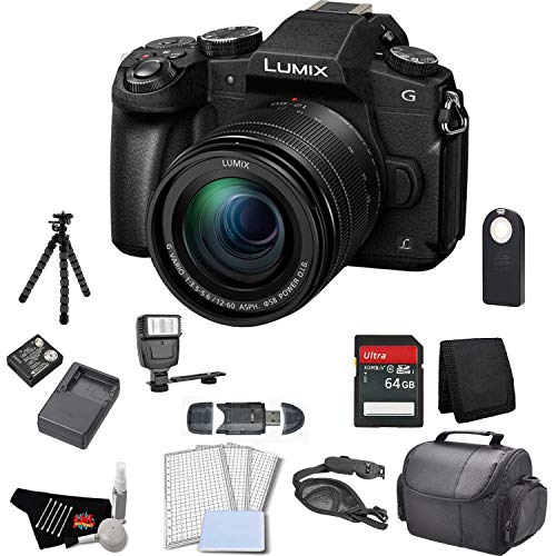 Panasonic Lumix DMC-G85 Mirrorless Micro Four Thirds Digital Camera with 12-60mm Lens Bundle with 64GB Memory Card + Rep