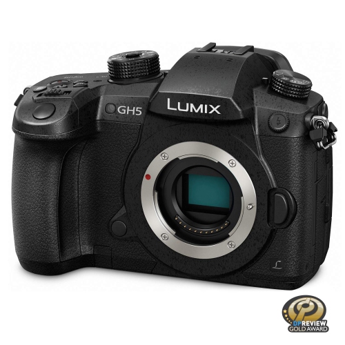 PANASONIC LUMIX GH5 4K Digital Camera, 20.3 Megapixel Mirrorless Camera with 4K 4:2:2 10-Bit Video, Full-Size HDMI Out, 3.2-Inch LCD, DC-GH5 (Black)