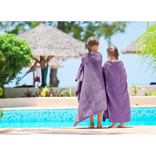 Jinamart Serviettes de bain doux de luxe Ensemble 650 GSM | 100% coton grande salle de bain serviettes maximum douceur et hautement absorbant sec