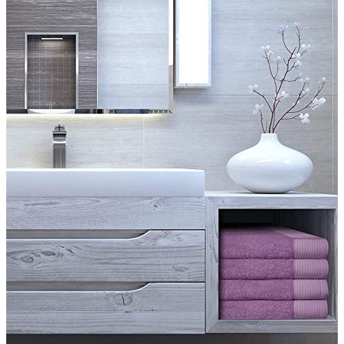 Jinamart Serviettes de bain doux de luxe Ensemble 650 GSM | 100% coton grande salle de bain serviettes maximum douceur et hautement absorbant sec