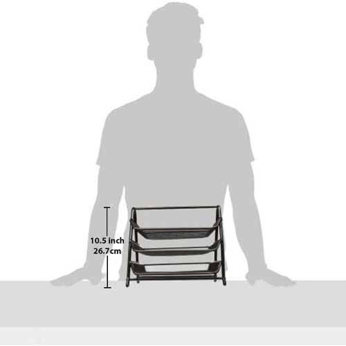 SHOPPINGALL Mesh 3 Tier Document, Letter Tray, Desk Organizer - SA-MDT1