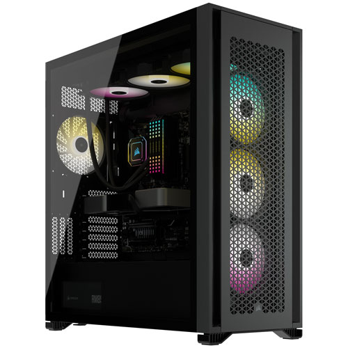 Tour d'ordinateur complète ATX 7000D Airflow de Corsair - Noir