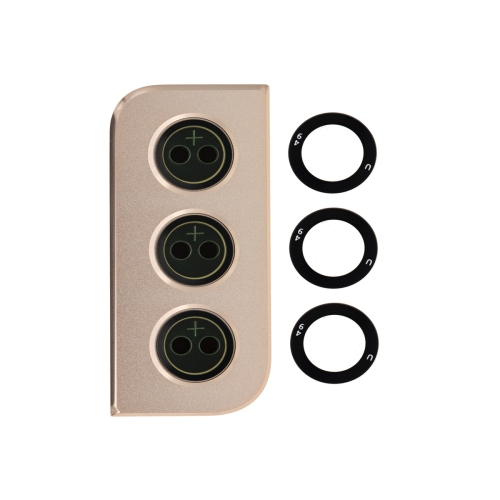 Replacement Rear Camera Glass Lens With Cover Bezel Ring For Samsung Galaxy S21 5G - Phantom Gold