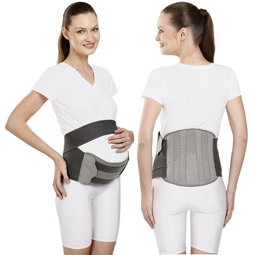 Pregnancy Support Maternity Belt, Waist/Back/Abdomen Band, Belly Brace, Beige, Size XXXL